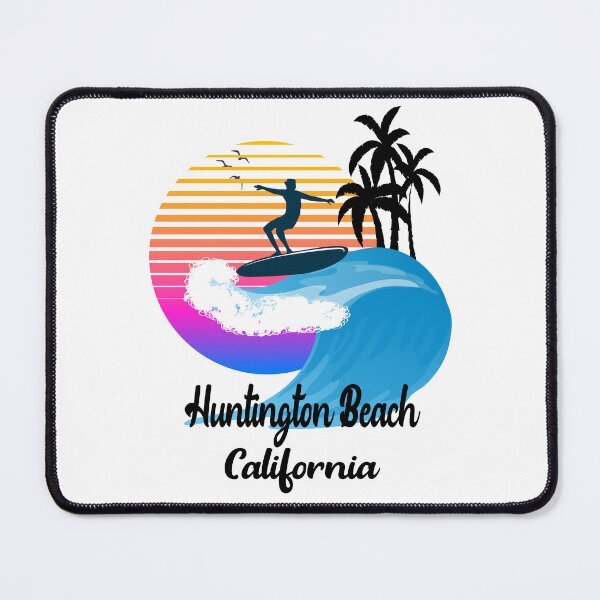 Item preview, Huntington Beach California Seaside Retro Sunset designed and sold by mountainadora.