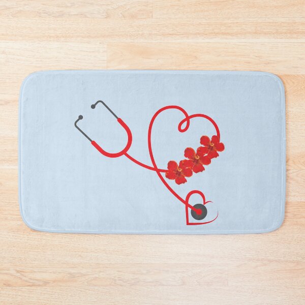 Item preview, Cute Floral Stethoscope Design T-Shirt For Nurse & Doctor designed and sold by Kenny789.