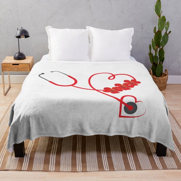Item preview, Cute Floral Stethoscope Design T-Shirt For Nurse & Doctor designed and sold by Kenny789.
