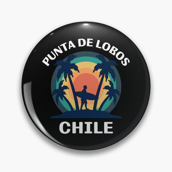 Item preview, Punta De Lobos, Chile Surfing. Surfer with Palm Trees Retro designed and sold by elvisg03.