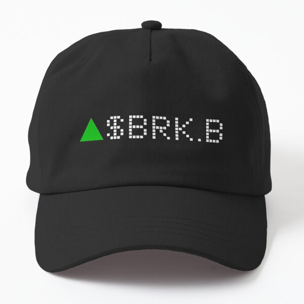 Aperçu de l'œuvre Berkshire Hathaway Inc. Symbole boursier de classe B vert - police blanche créée et vendue par frankyou.