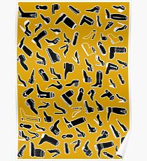 shoes fashion yellow Poster