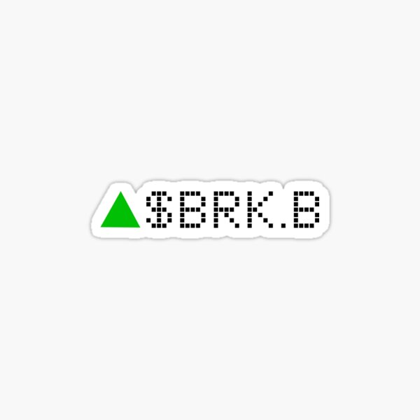 Item preview, Berkshire Hathaway Inc. Class B Stock Ticker Green - Black Font designed and sold by frankyou.
