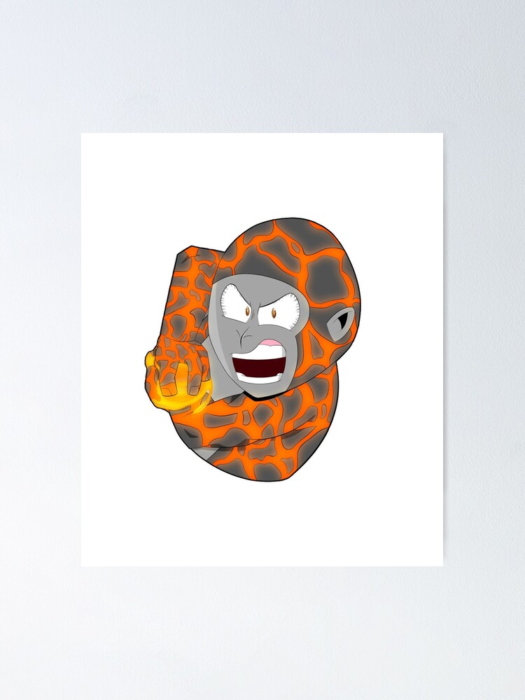 "Lava gorilla tag with a projectile" Poster for Sale by gangglamour
