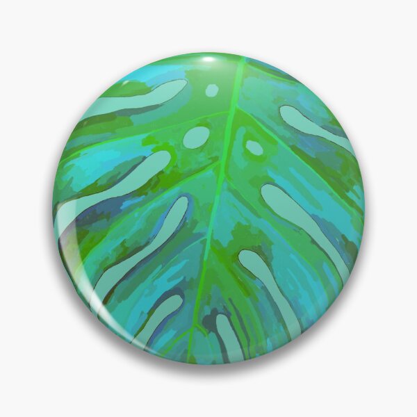Item preview, Monstera leaf on mint green designed and sold by Emma Marie Blacker.