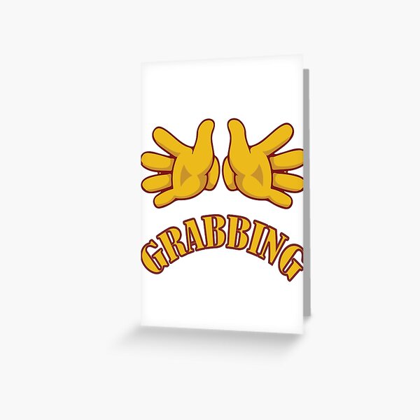 "hand grabbing meme design" Greeting Card by nalakaroshan Redbubble