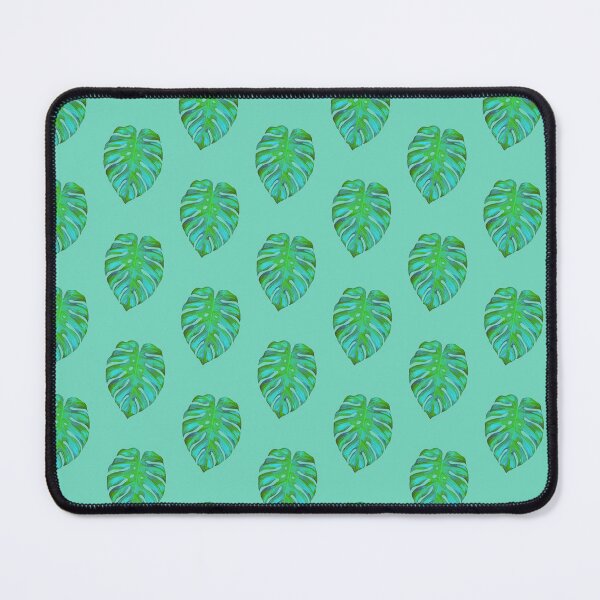 Item preview, Monstera leaf on mint green designed and sold by Emma Marie Blacker.