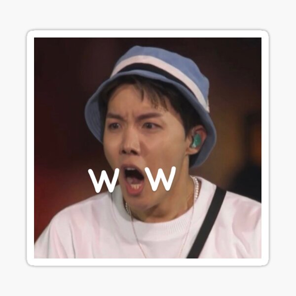 Artikel-Vorschau von JHope Wow Meme (PTD LA), designt und verkauft von chr1iecrafts.
