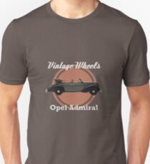 Vintage Wheels: Opel Admiral Cabriolet Unisex T-Shirt