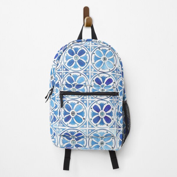 Item preview, Blue Circle Flower Pattern designed and sold by cifamose.