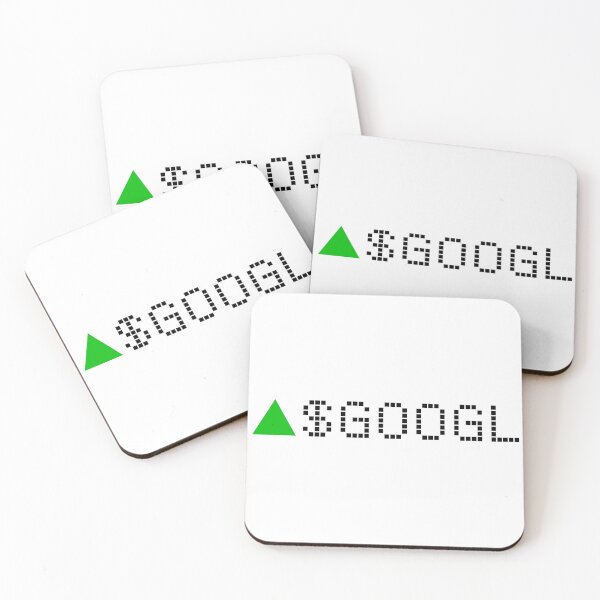 Item preview, Google Stock Ticker Green - Black Font designed and sold by frankyou.