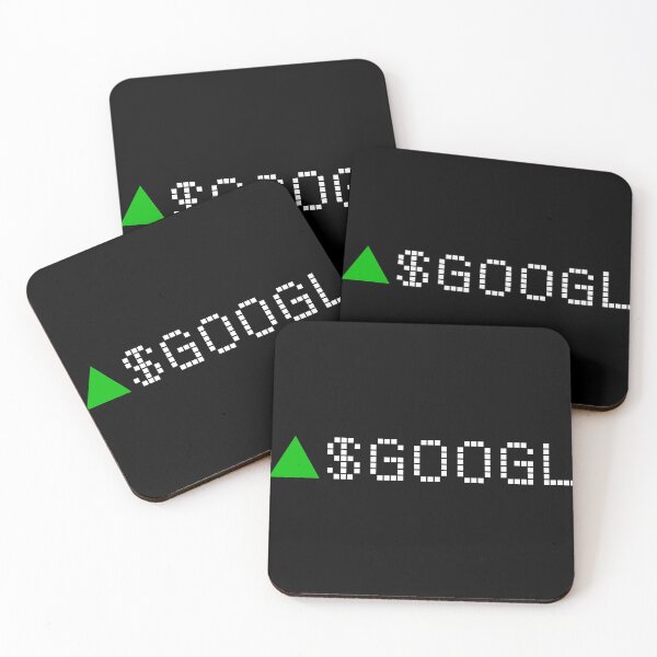 Item preview, Google Stock Ticker Green - White Font designed and sold by frankyou.