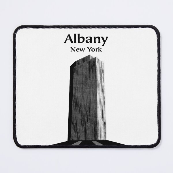 Item preview, The Corning Tower, in Albany, New York, Art Deco style travel poster designed and sold by HBBArtShop.