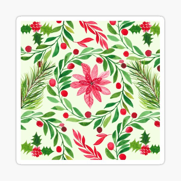 floor pillows with tree leaves Sticker
