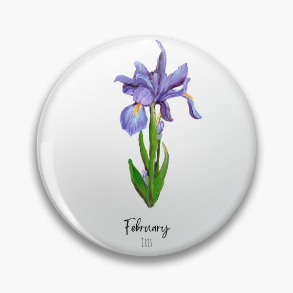Item preview,  February Birth Flower Iris designed and sold by Roy & Tiffany.
