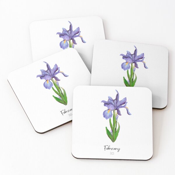Item preview,  February Birth Flower Iris designed and sold by Roy & Tiffany.