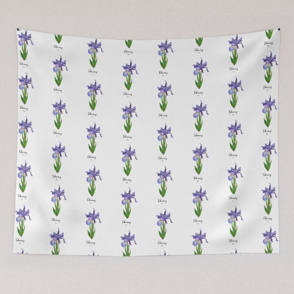 Item preview,  February Birth Flower Iris designed and sold by Roy & Tiffany.