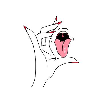 "Sexy Cartoon Blowjob Illustration Deep Throat Queen" Greeting Card