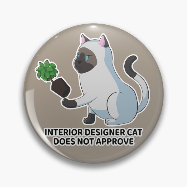 Item preview, Interior designer cat does not approve - ragdoll cat designed and sold by AniBeanz.