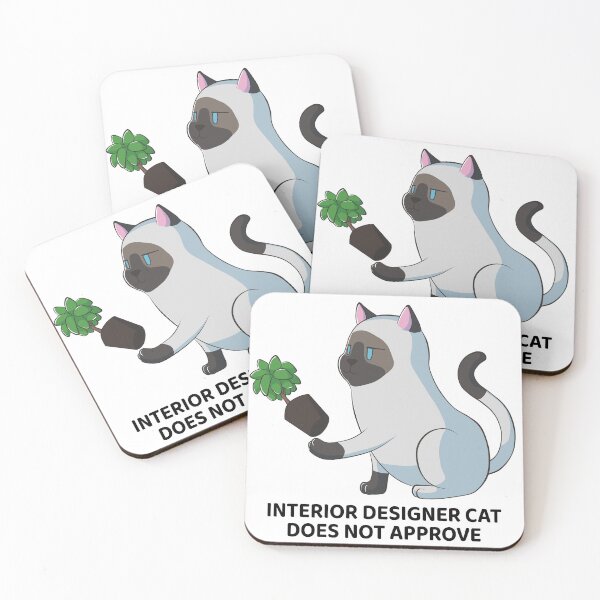 Item preview, Interior designer cat does not approve - ragdoll cat designed and sold by AniBeanz.