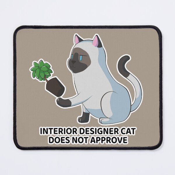 Item preview, Interior designer cat does not approve - ragdoll cat designed and sold by AniBeanz.