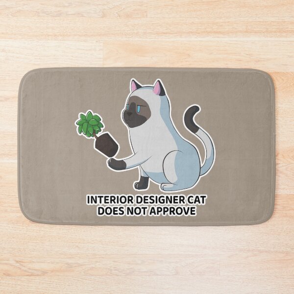 Item preview, Interior designer cat does not approve - ragdoll cat designed and sold by AniBeanz.