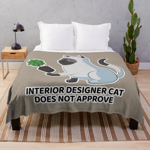 Item preview, Interior designer cat does not approve - ragdoll cat designed and sold by AniBeanz.