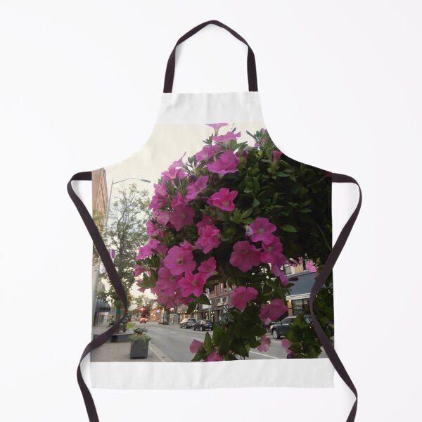 Item preview, Pink petunia flowers in hanging basket/Ontario /Canada designed and sold by VeenaNair23.