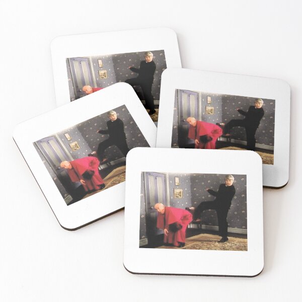 Item preview, Father Ted - Framed Picture of Bishop Brennan Being Kicked up the Arse   designed and sold by shwrseinorbar.