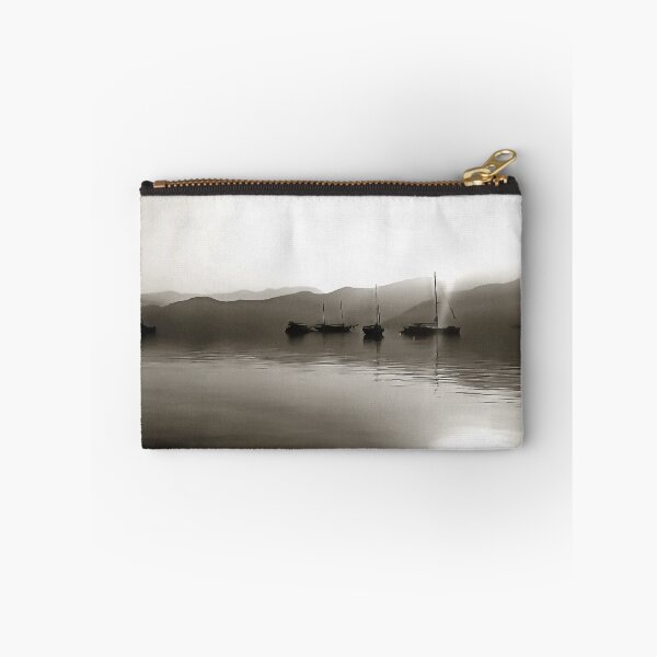 Item preview, Gulets Ethereal In Grey Sailboat Acrylic Painting designed and sold by taiche.