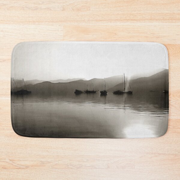 Item preview, Gulets Ethereal In Grey Sailboat Acrylic Painting designed and sold by taiche.