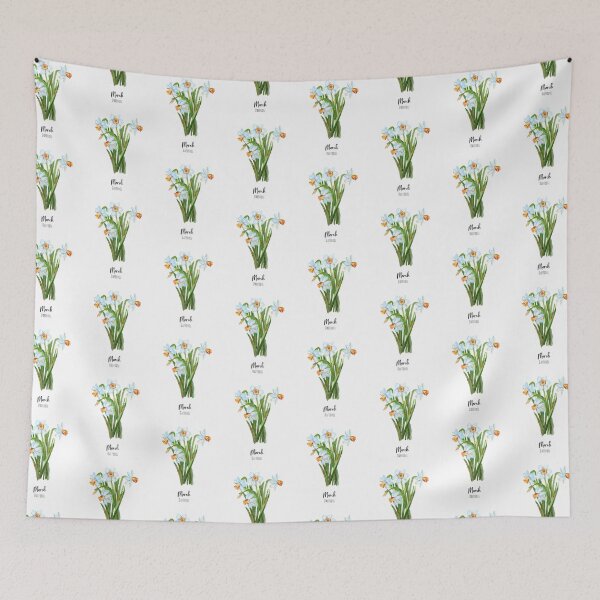 Item preview, March Birth Flower  designed and sold by Roy & Tiffany.