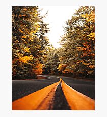 on the road in vermont Photographic Print