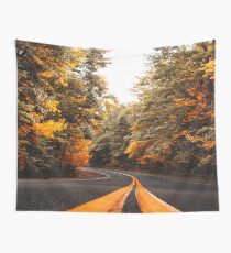 on the road in vermont Wall Tapestry