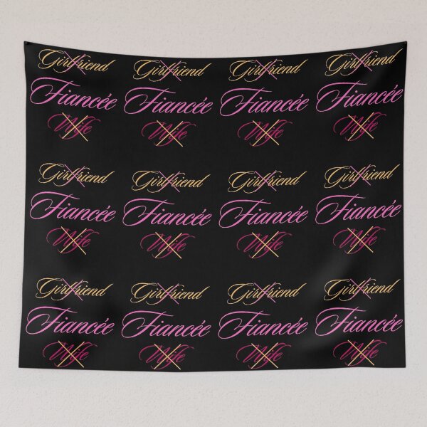 Item preview, Fiancée -Black Background  designed and sold by Trendi61.