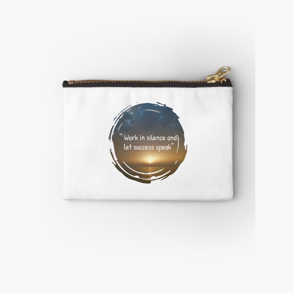 Item preview, work in silence and let success speak inspirational sunset quotes  designed and sold by HBWOLFARTS.