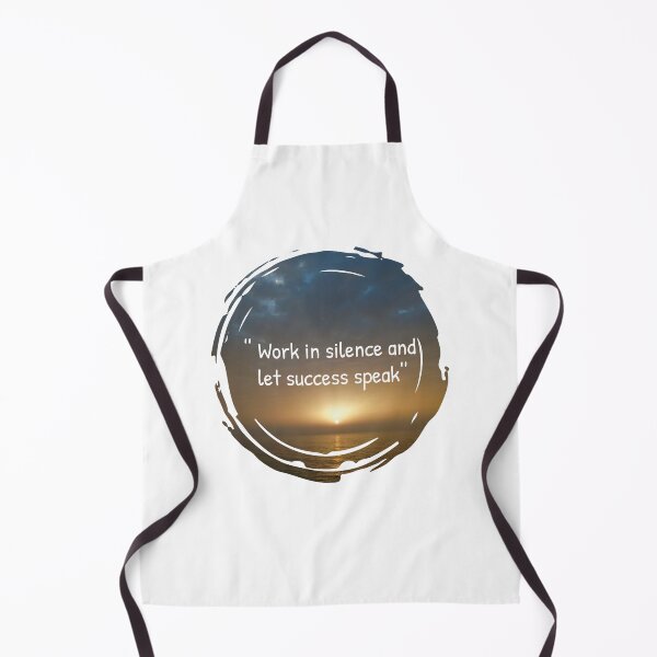 Item preview, work in silence and let success speak inspirational sunset quotes designed and sold by HBWOLFARTS.