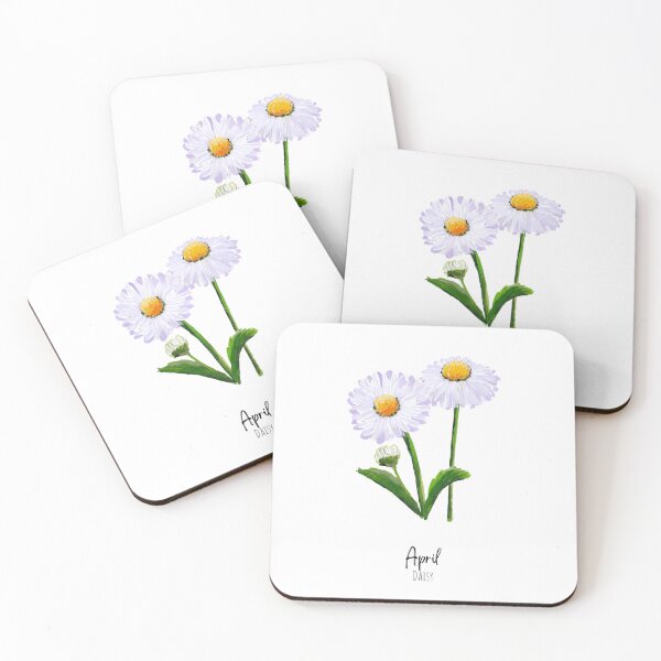 Artikelvorschau, April-Geburtsblumen-Gänseblümchen entworfen und verkauft von Roy & Tiffany.