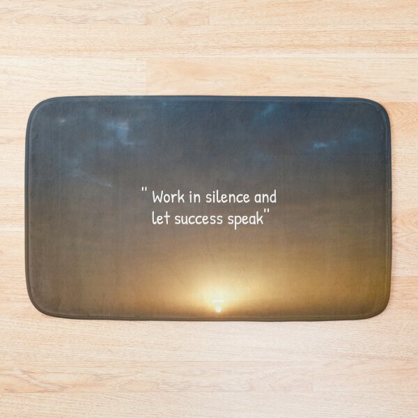 Item preview, work in silence and let success speak inspirational sunset quotes  designed and sold by HBWOLFARTS.