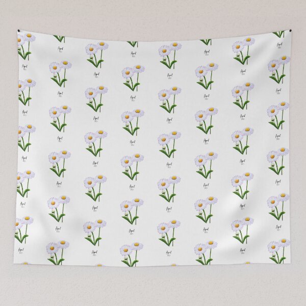 Item preview, April Birth Flower Daisy designed and sold by Roy & Tiffany.