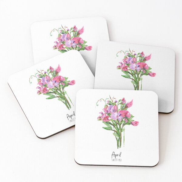 Item preview,  April Birth Flower Sweetpea designed and sold by Roy & Tiffany.