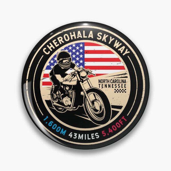 Item preview, Cherohala Skyway | National Scenic Byways | Motorcycle designed and sold by KrisSidDesigns.