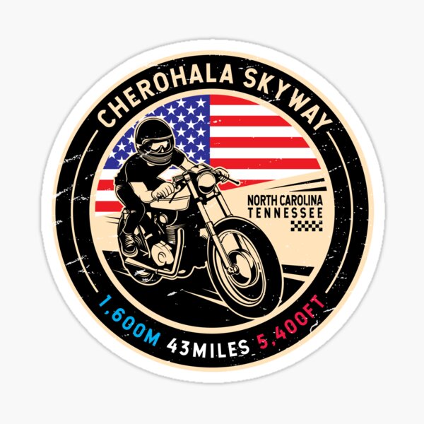 Item preview, Cherohala Skyway | National Scenic Byways | Motorcycle designed and sold by KrisSidDesigns.