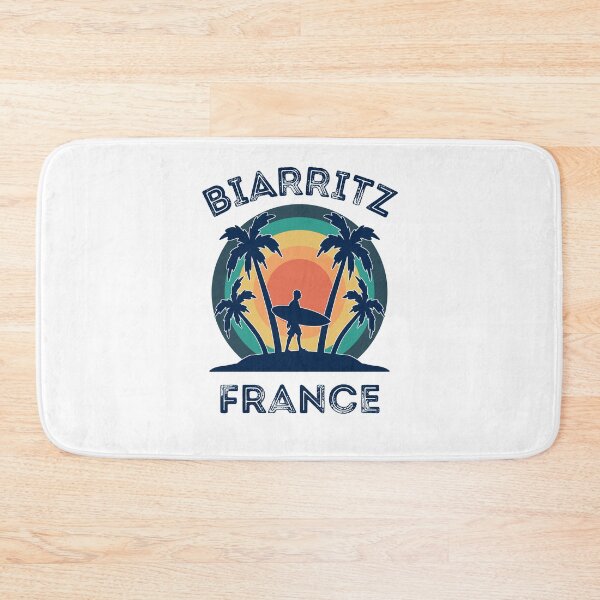Item preview, Biarritz, France Surfing with Sunset and Palm Trees designed and sold by elvisg03.