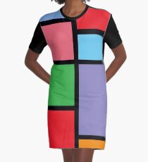 Jem - Pizzazz Color Block Graphic T-Shirt Dress