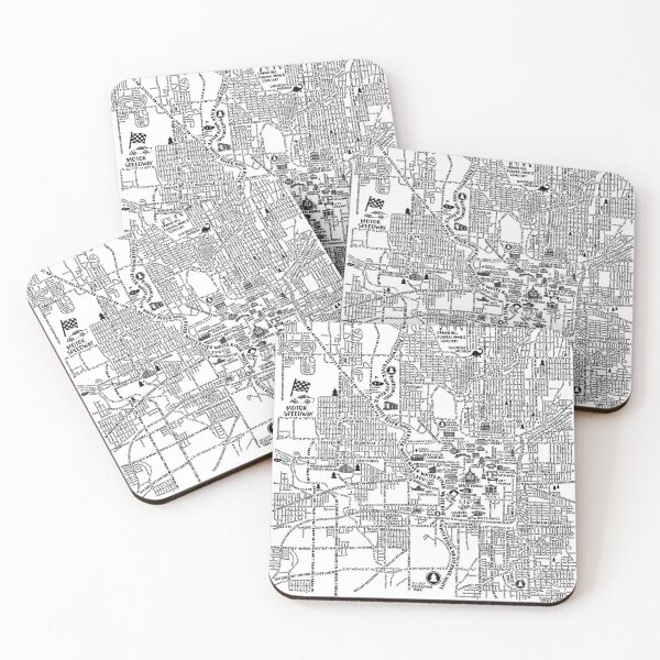 Item preview, Indianapolis Street Map designed and sold by fiberandgloss.