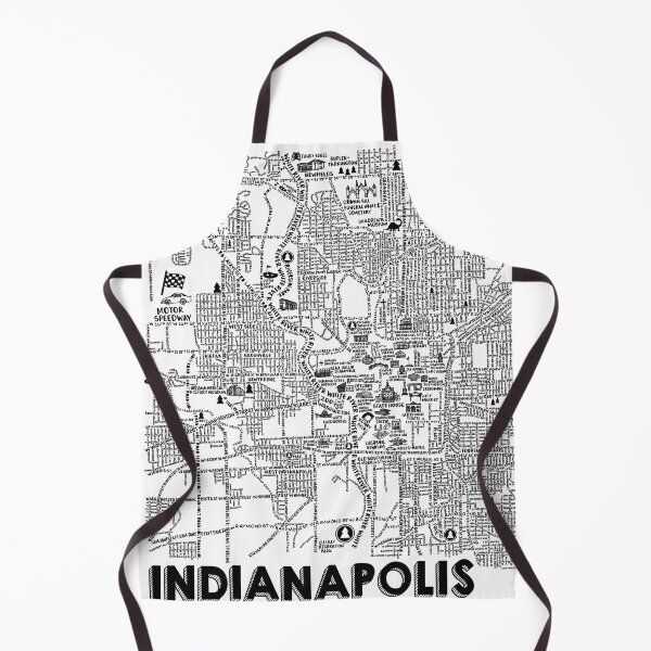 Item preview, Indianapolis Street Map designed and sold by fiberandgloss.