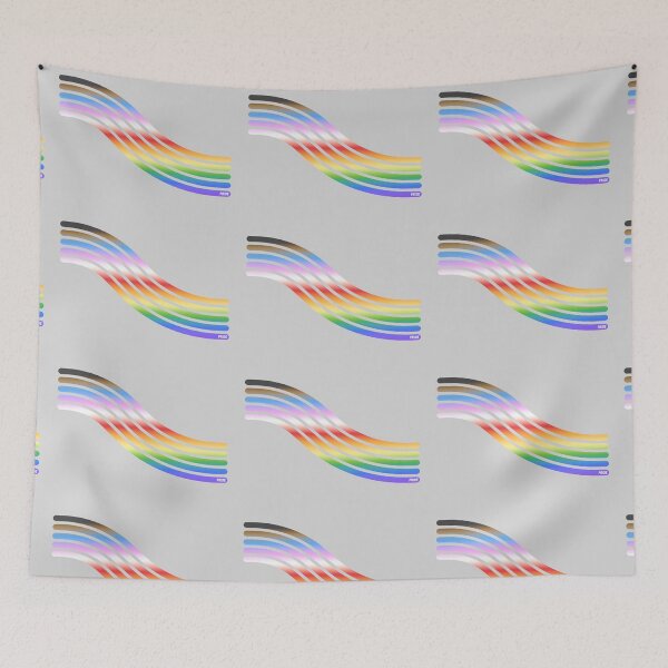 Item preview, Curved Inclusive Pride Flag designed and sold by elisagavi.