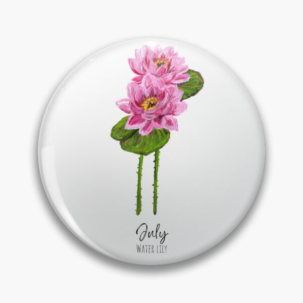 Item preview, July Birth Flower Water Lily designed and sold by Roy & Tiffany.