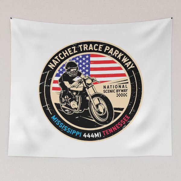 Item preview, Natchez Trace Parkway | National Scenic Byway | Motorcycle designed and sold by KrisSidDesigns.